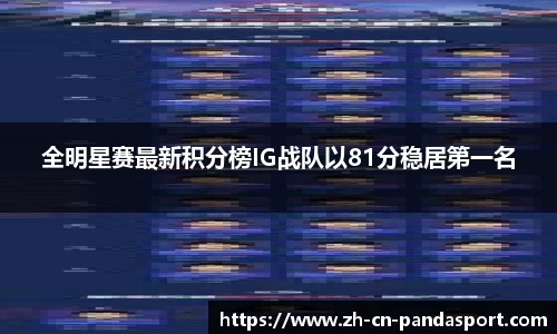 全明星赛最新积分榜IG战队以81分稳居第一名