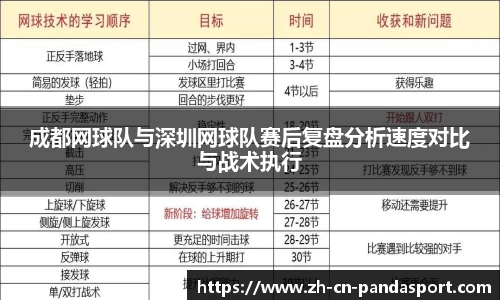 成都网球队与深圳网球队赛后复盘分析速度对比与战术执行